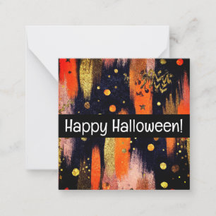 ¡Felices tarjetas de halloween, lindas, inventadas