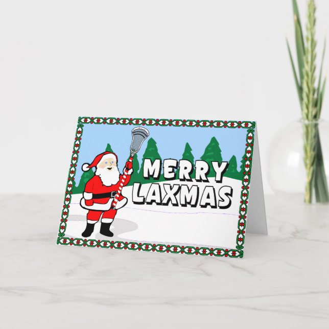 ¡Felices tarjetas de Laxmas LaCrosse! (Anverso)