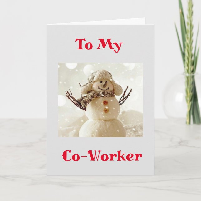 FELICES VACACIONES A **MI COLABORADOR** TARJETA DE (Anverso)