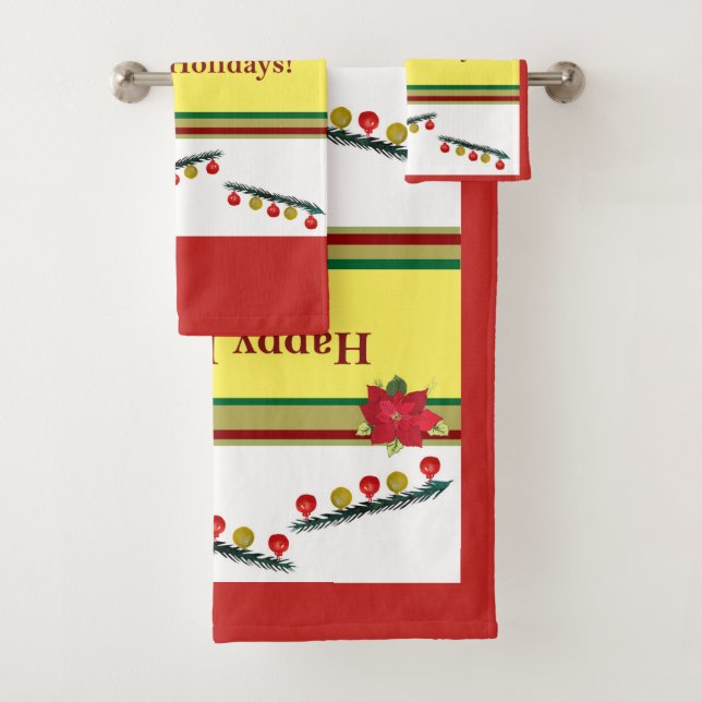 Felices vacaciones, Año Nuevo, toallas para Navida (In situ)