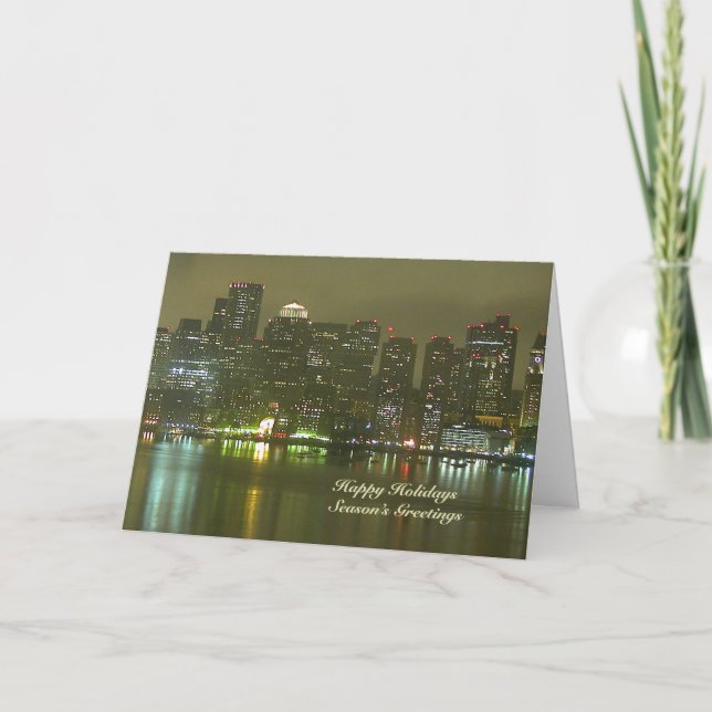 Felices vacaciones con la tarjeta de Boston (Anverso)