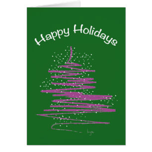 Felices vacaciones con Personalizado de árbol