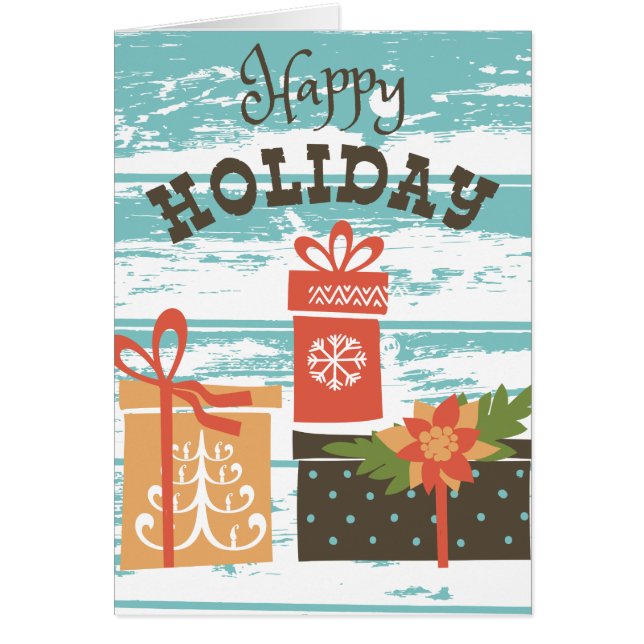 Felices vacaciones de Navidades de vacaciones (Frente)