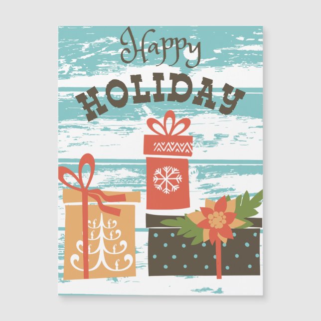 Felices vacaciones de Navidades de vacaciones (Anverso)