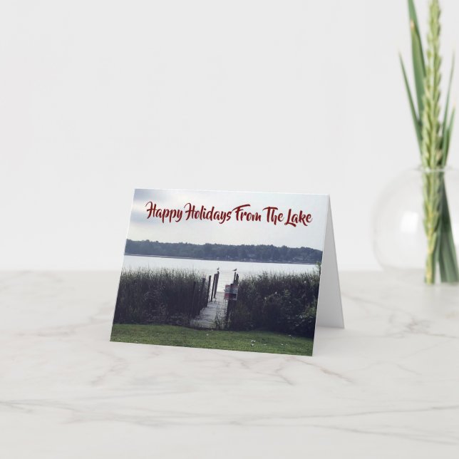 FELICES VACACIONES **DESDE EL LAGO*** TARJETA (Anverso)