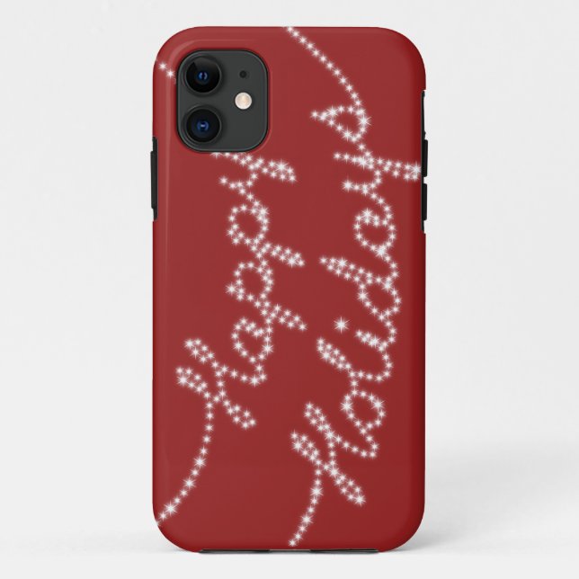 Felices vacaciones en Twinkle enciende Funda para  (Reverso)