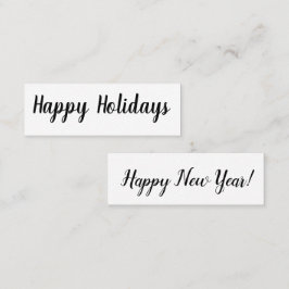 Felices vacaciones/ Feliz Año Nuevo Mini tarjeta d
