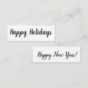 Felices vacaciones/ Feliz Año Nuevo Mini tarjeta d