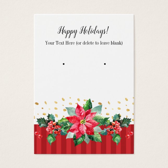 Felices vacaciones Navidades Conseguir tarjetas (Frente)