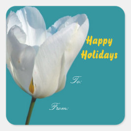 Felices vacaciones Navidades de regalo etiquetas d