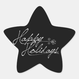 Felices vacaciones Pegatinas de Holiday Star