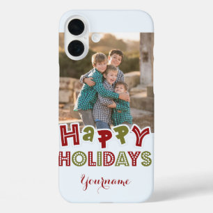 Felices vacaciones personalizados foto y fundas de