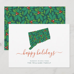 FELICES VACACIONES Y Cálidos Deseos De Connecticut