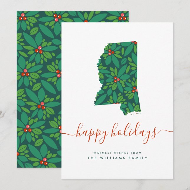 FELICES VACACIONES Y Cálidos Deseos De Misuri (Anverso / Reverso)