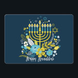 Felices velas de Hanukkah menorah. Tarjeta de Navi<br><div class="desc">Felices velas de Hanukkah menorah. Mantente en contacto con la familia y amigos mientras celebras la festividad de Hanukkah/Chanukah con las luces de la menorah.</div>