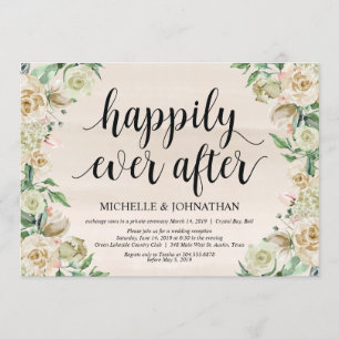 Felicices para siempre, invitación de recepción de
