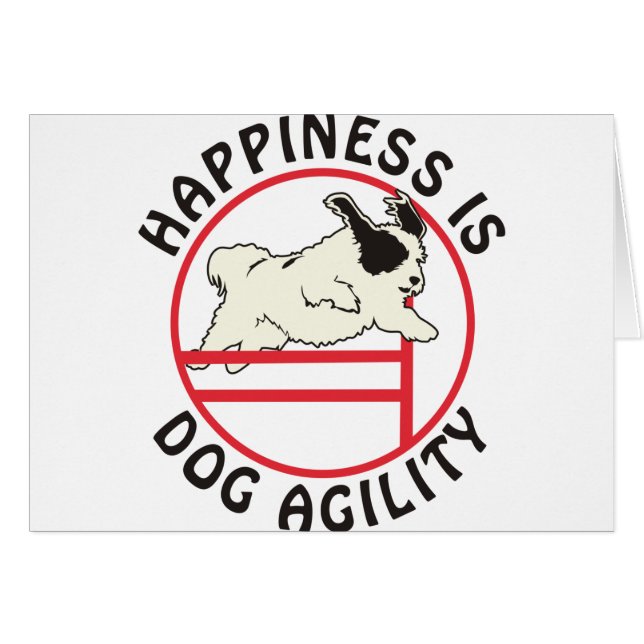 Felicidad de la agilidad del perro (Anverso (Horizontal))