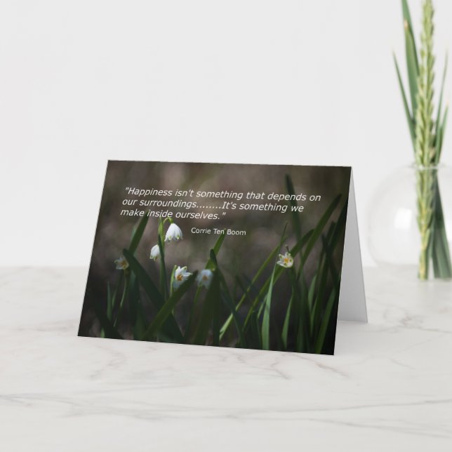 Felicidad dentro de la tarjeta de nota (Anverso)