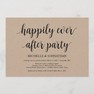 Felicidad eterna, invitaciones de boda a escondida