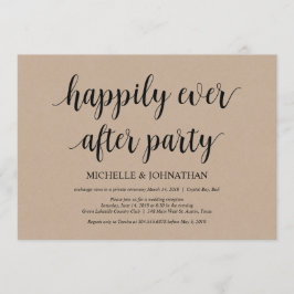 Felicidad eterna, invitaciones de boda íntima