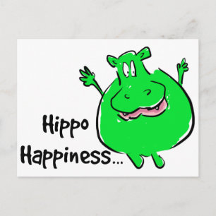 Felicidad Hippo - postal