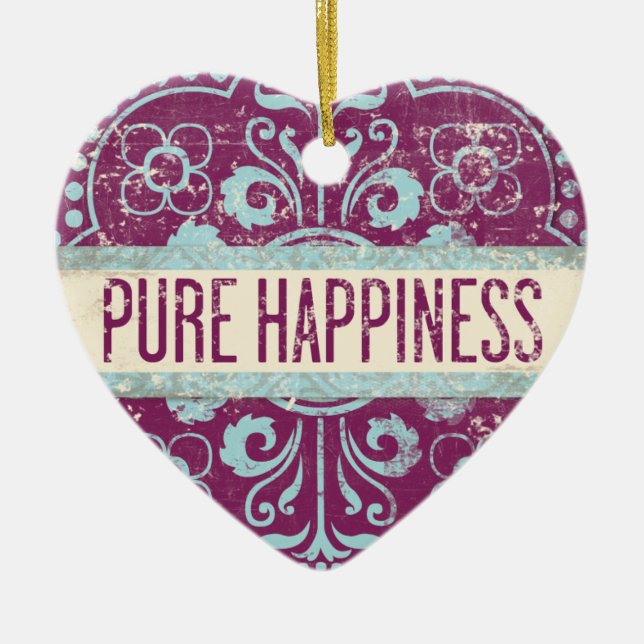 Felicidad Ornamento cardíaco (Frente)