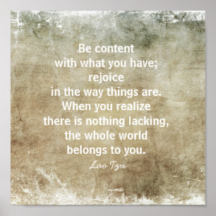 felicidad zen cita pared arte sepia y gris