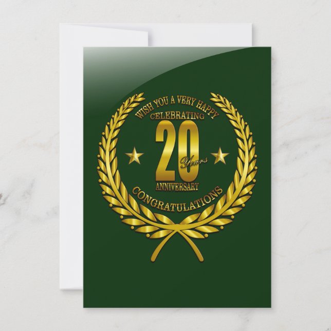 Felicidades al 20º Aniversario (Anverso)