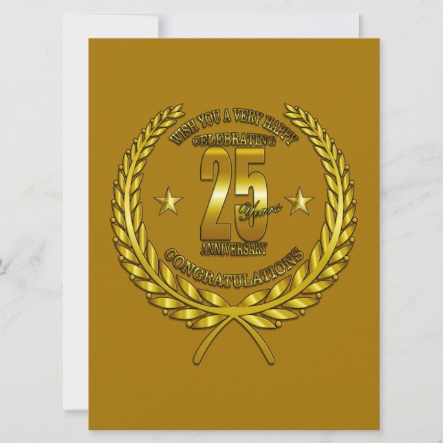 Felicidades al 25 Aniversario (Anverso)