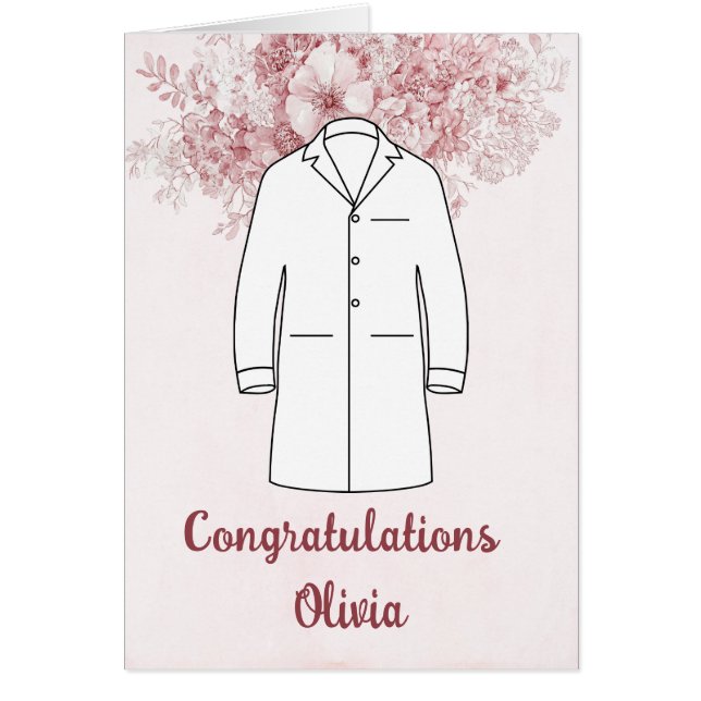 Felicidades Ceremonia del Abrigo Blanco Doctor  (Frente)