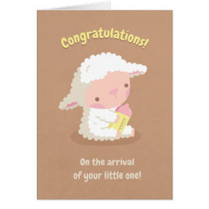 Felicidades Corderito Bebé Recién Nacido