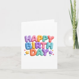 Felicidades Cumpleaños Burbuja Diseño de Vidrio Co