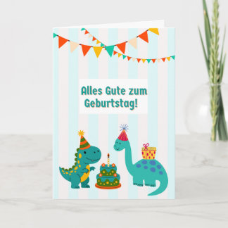 Felicidades en tu cumpleaños Tarjeta alemana