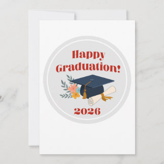 ¡Felicidades Graduado 2026! tarjeta de felicitació