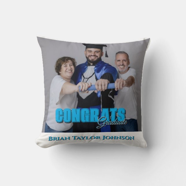 Felicidades Graduado Almohada Personalizada Simple (Anverso)