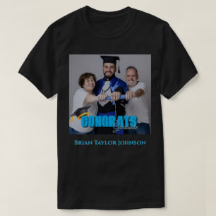Felicidades Graduado Camiseta Personalizada con Le