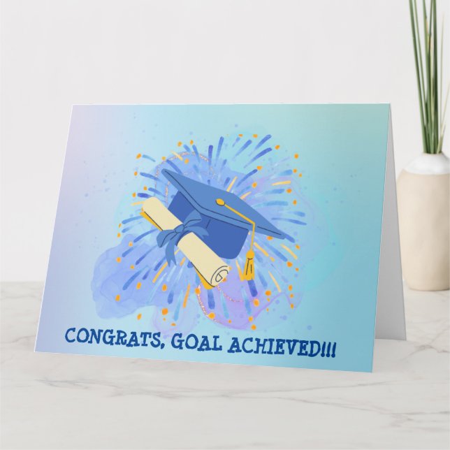 FELICIDADES, META LOGRADA!!! TARJETA (Anverso)