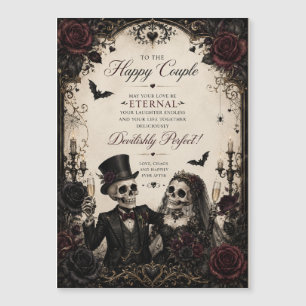 Felicidades pareja eterna gótica boda