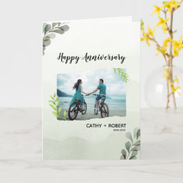 Felicidades por el aniversario Tarjeta de felicita