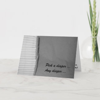 Felicidades por el pañal por su tarjeta de felicit
