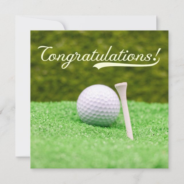Felicidades por golf "Hole-in-One Your Golfing" (Anverso)