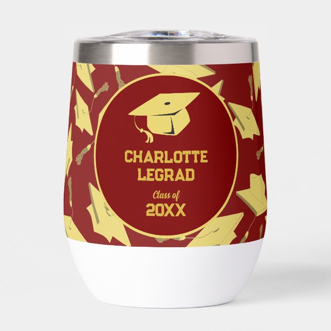 Felicidades por graduación Personaliza el Oro Maro (Frente)