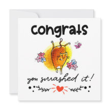 Felicidades por haberlo roto Personalizado tarjeta