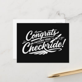 Felicidades por pasar tu checkride! postal