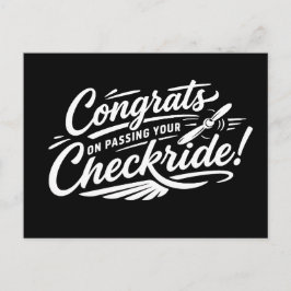 Felicidades por pasar tu checkride! postal