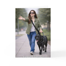 Felicidades por su nueva tarjeta de perro guía