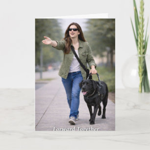 Felicidades por su nueva tarjeta de perro guía