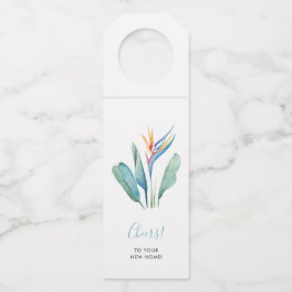 Felicidades por su nuevo hogar Etiqueta de vino tr