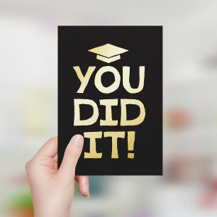 Felicidades por tu graduación lo lograste oro negr