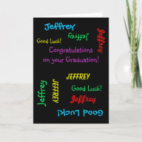 Felicidades por tu Graduación, Tarjeta de felicita